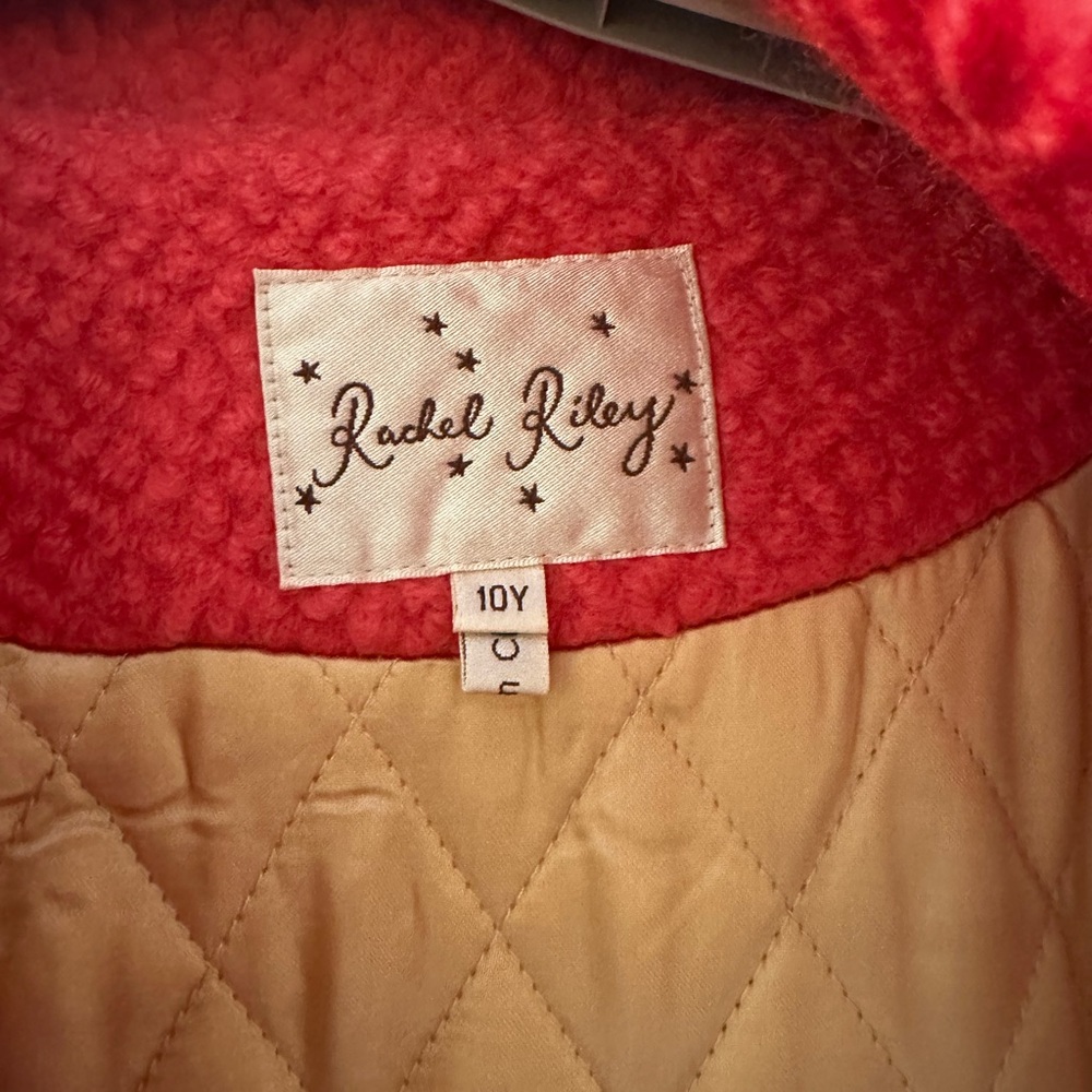 Rachel Riley Pink Textured Coat - Picture 4 of 6